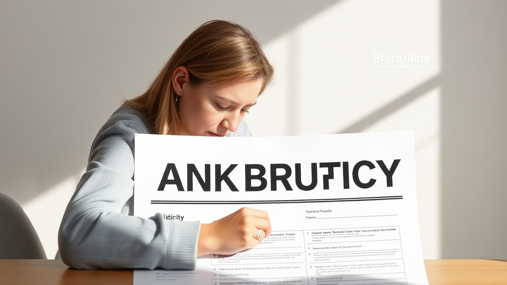 image showing a checklist of personal bankruptcy eligibility criteria