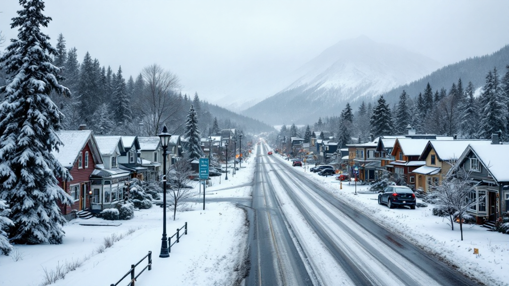 Peachland scenic view with text overlay highlighting debt relief options available for residents. Debt solutions available.