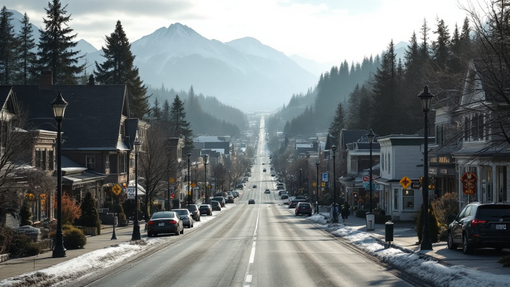 Debt help in Port Alberni Port Alberni skyline with emphasis on community support and debt relief initiatives.