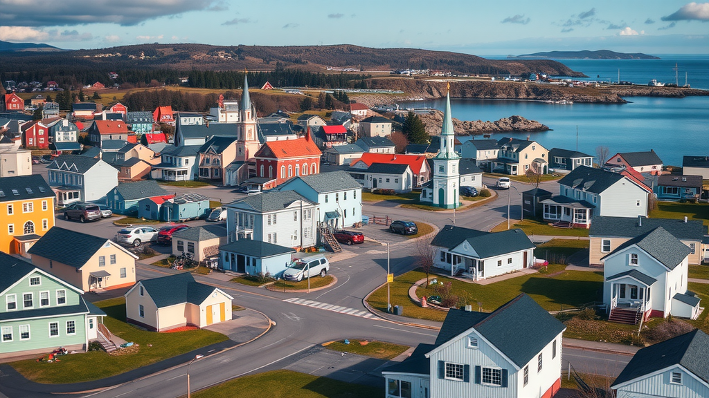 Stunning view of Corner Brook, Newfoundland highlighting its natural beauty and vibrant community amidst economic challenges.
