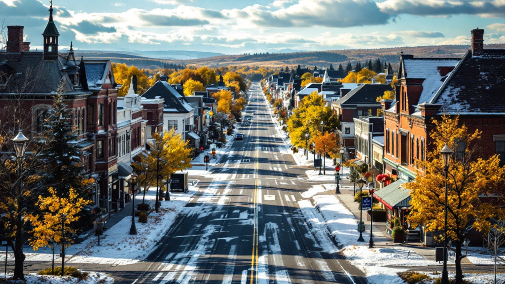 Mont-Laurier scenic view showcasing community support for debt relief programs and economic growth.