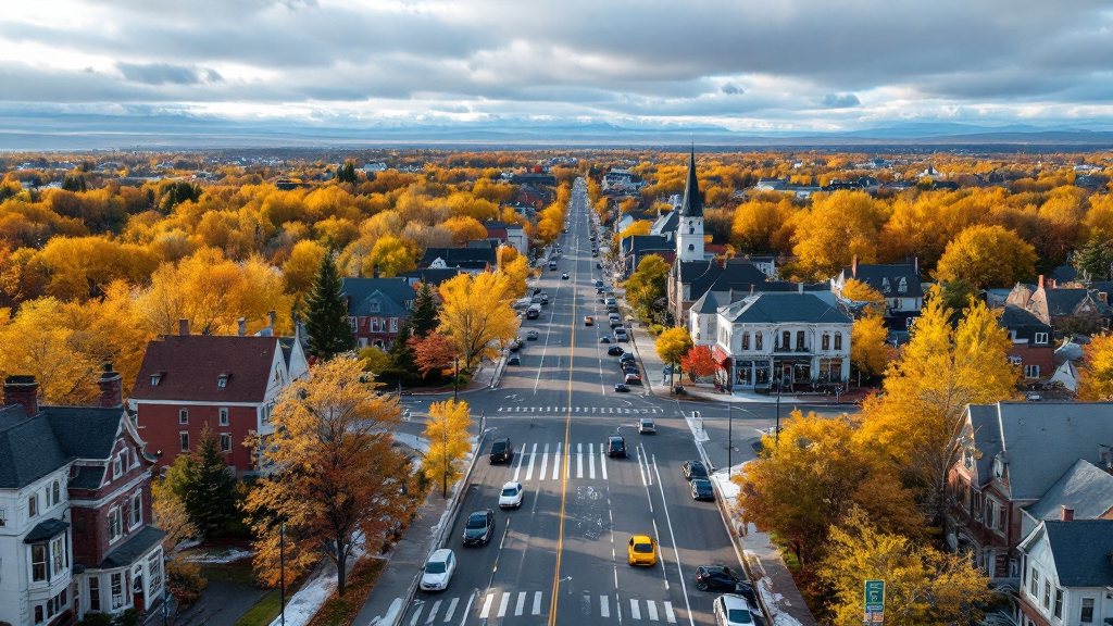 Mont-Saint-Hilaire landscape with a focus on financial concepts like debt relief and well-being.