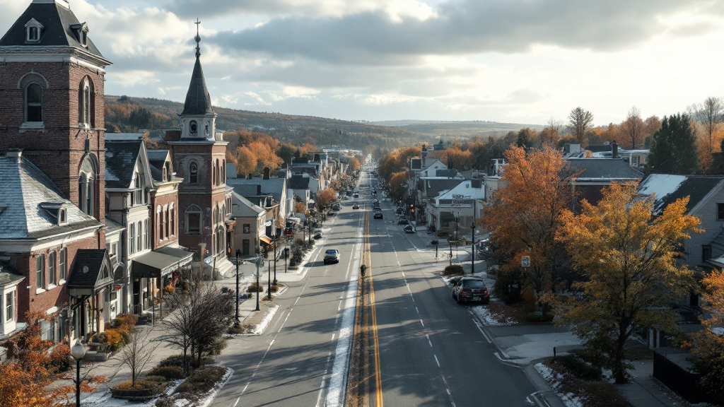 Debt help in Notre-Dame-du-Mont-Carmel Notre-Dame-du-Mont-Carmel church with a serene backdrop for discussions on community debt relief solutions.